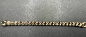 Bretton Vintage Silver Tone Twisted Link Bracelet Marquise Cut Red Gemstones